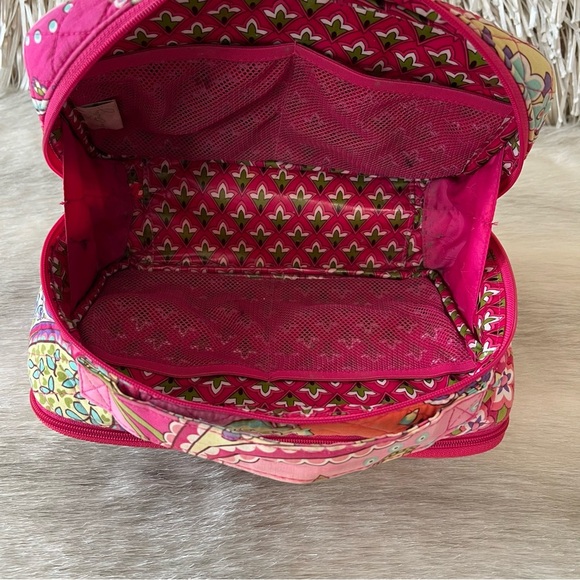 VERA BRADLEY Pink Swirls 2014 Large Microfiber Blush & Brush Cosmetic Case - Picture 9 of 11